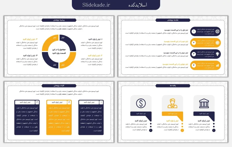 قالب پاورپوینت پایان نامه