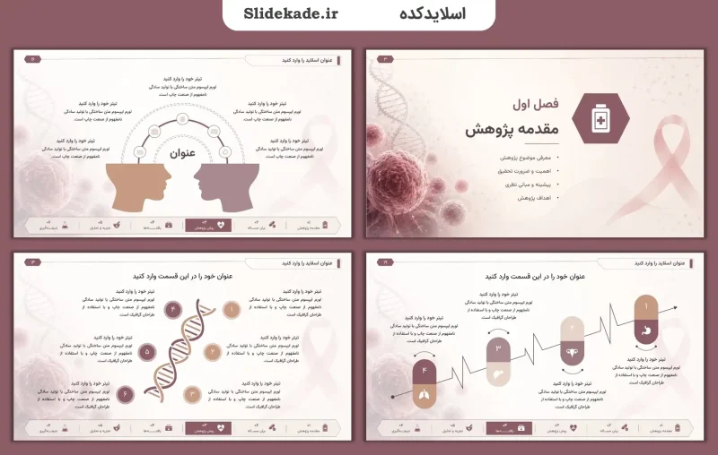 قالب پاورپوینت سرطان