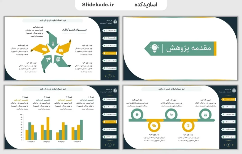 قالب پاورپوینت پایان نامه